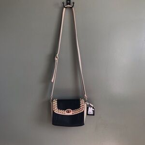 New with tags studded black crossbody